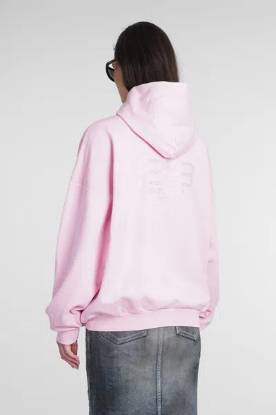 Balenciaga Sweatshirt In Rose-pink Cotton In Pink