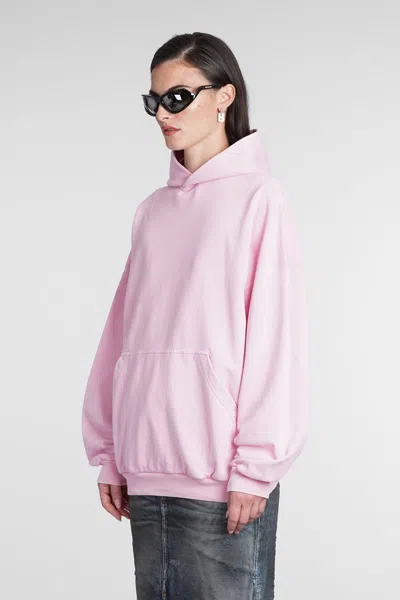 Balenciaga Sweatshirt In Rose-pink Cotton In Pink