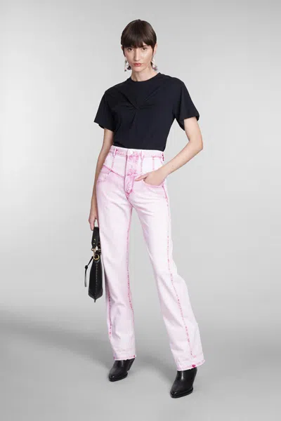Isabel Marant Cotton Logo Print T Shirt