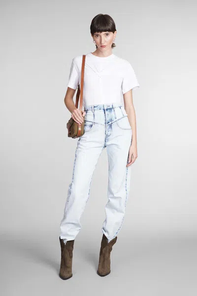 Isabel Marant Cotton Logo Print T Shirt