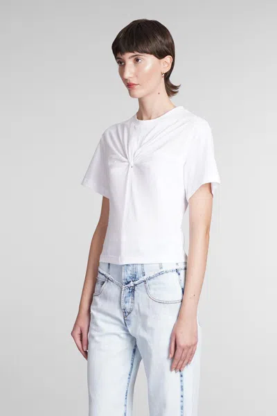 Isabel Marant Cotton Logo Print T Shirt