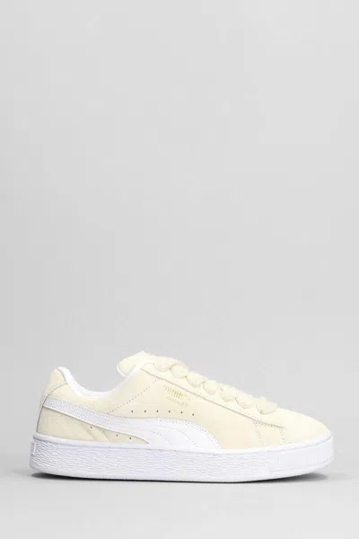 Puma Suede Xl Sneakers In Beige Suede