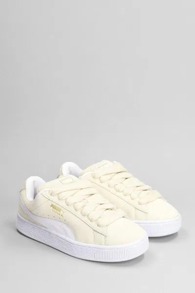 Puma Suede Xl Sneakers In Beige Suede