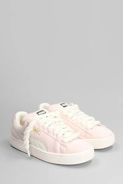 Puma Suede Xl Grape Sneakers In Rose-pink Suede