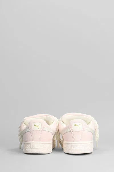 Puma Suede Xl Grape Sneakers In Rose-pink Suede