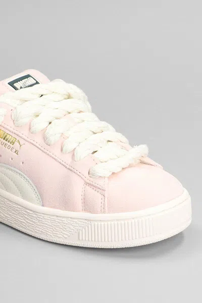 Puma Suede Xl Grape Sneakers In Rose-pink Suede