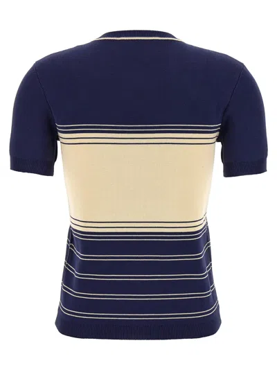 Valentino Cotton T-shirt In Blue