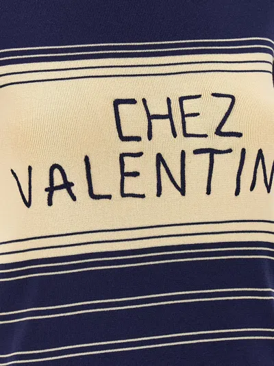 Valentino Cotton T-shirt In Blue