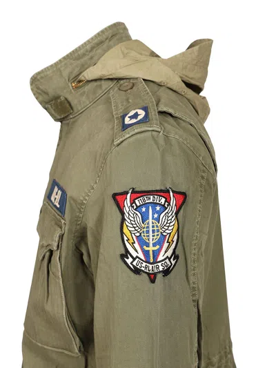 Polo Ralph Lauren The Iconic Military Jacket With Logo In Green