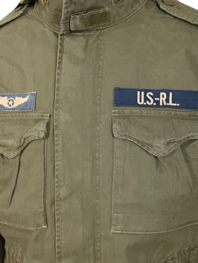 Polo Ralph Lauren The Iconic Military Jacket With Logo In Green