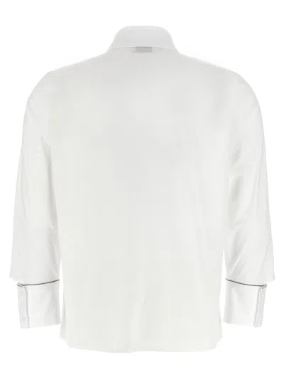 Peserico Cuff Detail Shirt Shirt And Blouse White