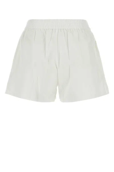Alexander Wang T T By Alexander Wang Shorts In White