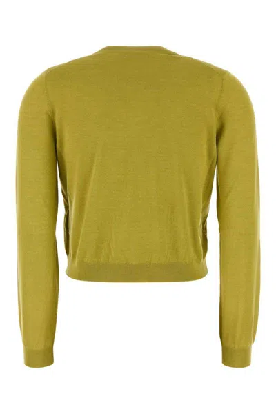 Gucci Pistachio Green Stretch Cashmere Blend Cardigan
