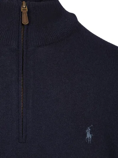 Polo Ralph Lauren Ralph Lauren Cotton Sweater With Zipper Hunter Navy