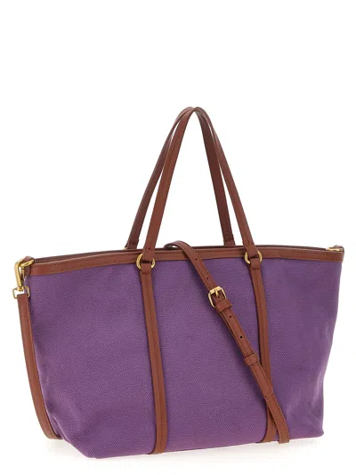 Pinko Logo-patch Cotton Canvas Tote Bag