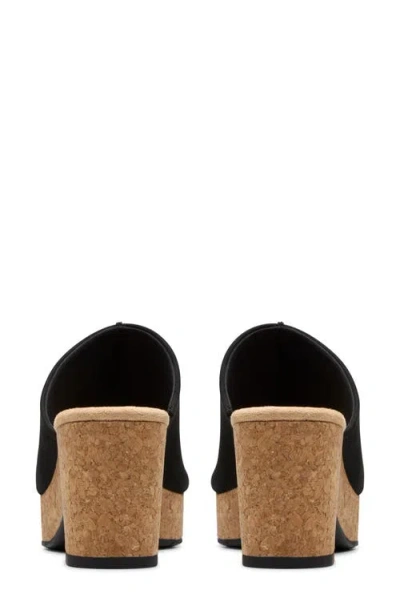 Clarks Nerisa Vine In Black Nubuck In Multi