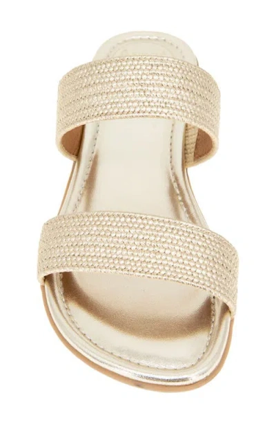 Andre Assous André Assous Nabila Flat Sandal In Gold