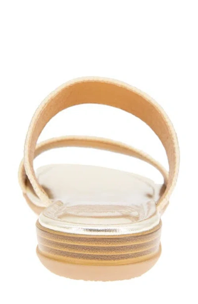 Andre Assous André Assous Nabila Flat Sandal In Gold