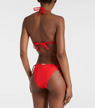 Heidi Klein Low-rise Bikini Bottoms In Red