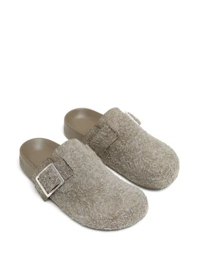 Loewe Textured Surface Slip-on Slippers