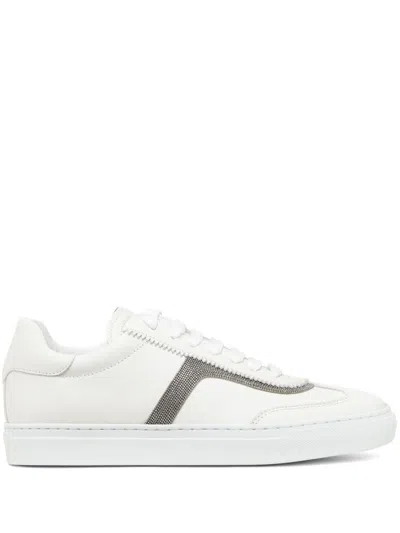 Brunello Cucinelli Monili Leather Sneakers