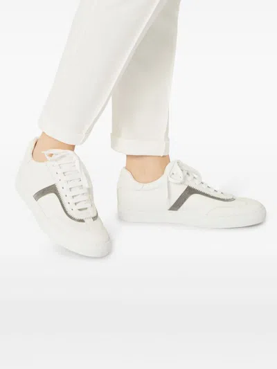 Brunello Cucinelli Monili Leather Sneakers