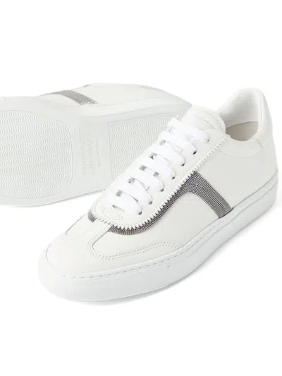 Brunello Cucinelli Monili Leather Sneakers