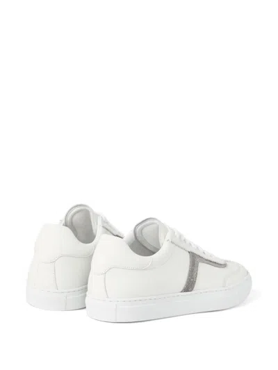 Brunello Cucinelli Monili Leather Sneakers