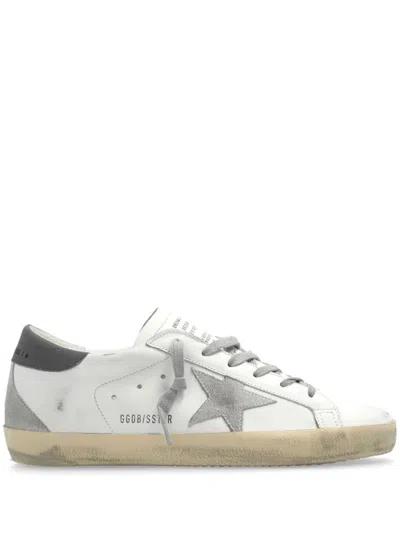 Golden Goose White Low Top Sneakers With Star Patch