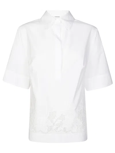 P.a.r.o.s.h Embroidered Floral Collared Top