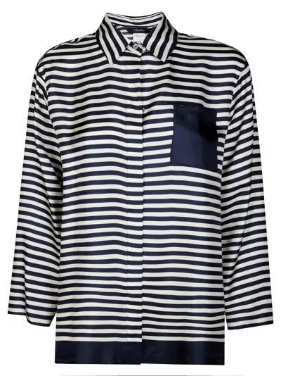 S'max Mara Maya Camicia Seta A Righe
