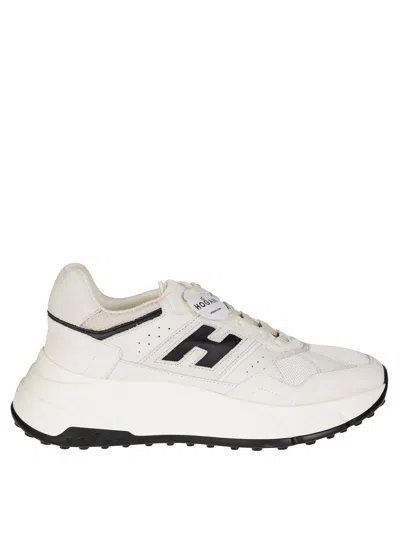 Hogan Lace-up Sneakers Mesh Panels In White