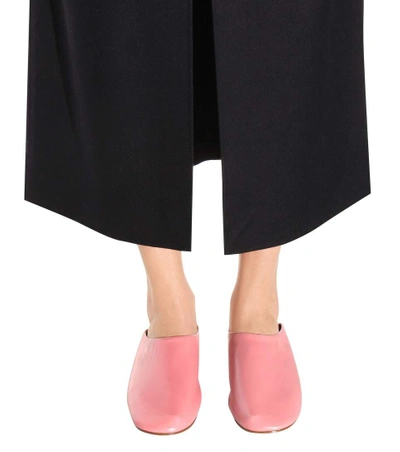 Shop Acne Studios Agata Leather Slippers In Lullle Piek