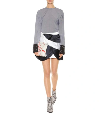 Shop Jw Anderson Silk Miniskirt