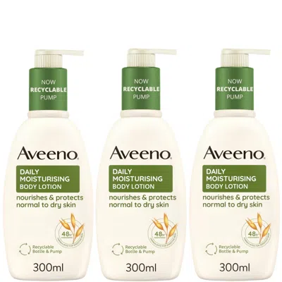 Aveeno Daily Moisturising Lotion Trio For Instant And Long Lasting Hydration 900ml Mega Bundle