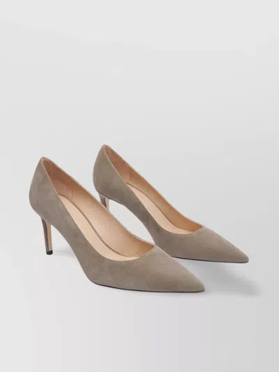 Stuart Weitzman Pointed Toe Suede Stiletto Heel Pumps