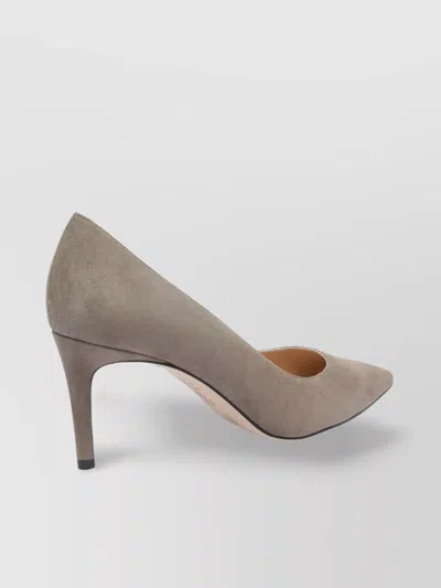Stuart Weitzman Pointed Toe Suede Stiletto Heel Pumps