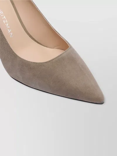 Stuart Weitzman Pointed Toe Suede Stiletto Heel Pumps
