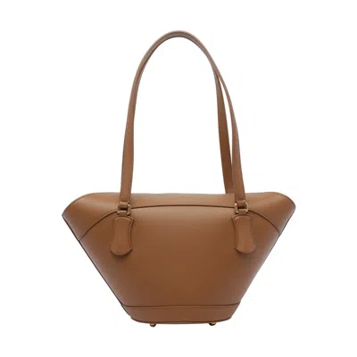 Dolce & Gabbana Brown Shoulder Bag With Two Top Handles And Buckle Closure On The Front In Brown