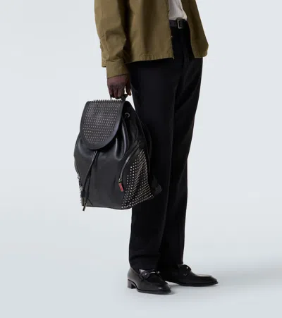 Christian Louboutin Funky Embellished Leather Backpack