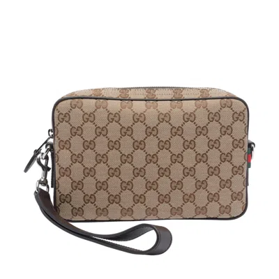 Gucci Gg Small Shoulder Strap Crossbody Bags Brown