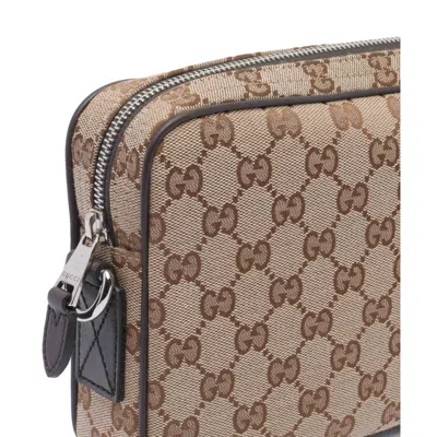 Gucci Gg Small Shoulder Strap Crossbody Bags Brown