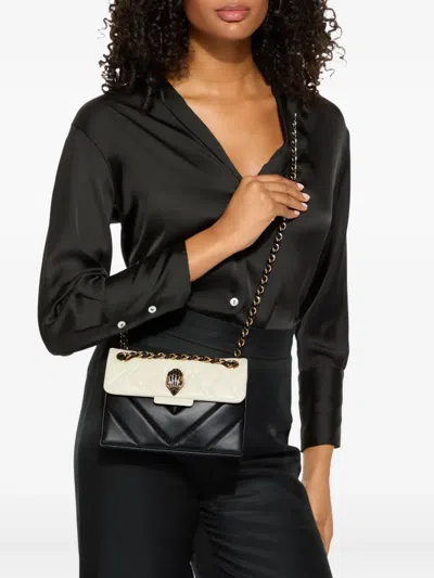 Kurt Geiger London Mini Kensington Leather Convertible Shoulder Bag In Gray