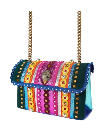 Kurt Geiger Kensington Studs Multicolored Crossbody Bag In Multi