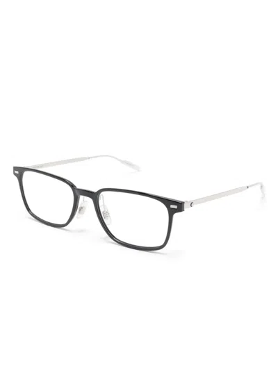 Montblanc Rectangle-frame Glasses In Gold
