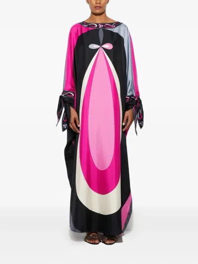 Pucci Maddalena Print Silk Kaftan