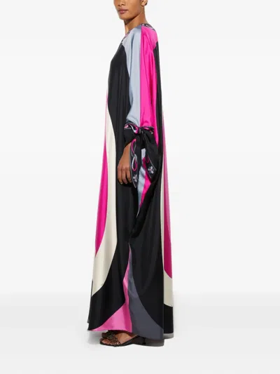 Pucci Maddalena Print Silk Kaftan