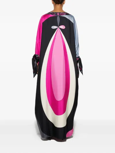 Pucci Maddalena Print Silk Kaftan