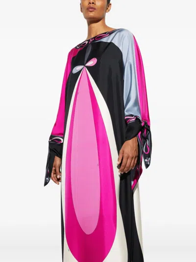 Pucci Maddalena Print Silk Kaftan