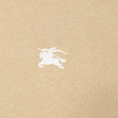 Burberry Knight Stamp Hoodie With Front Pocket In Nude